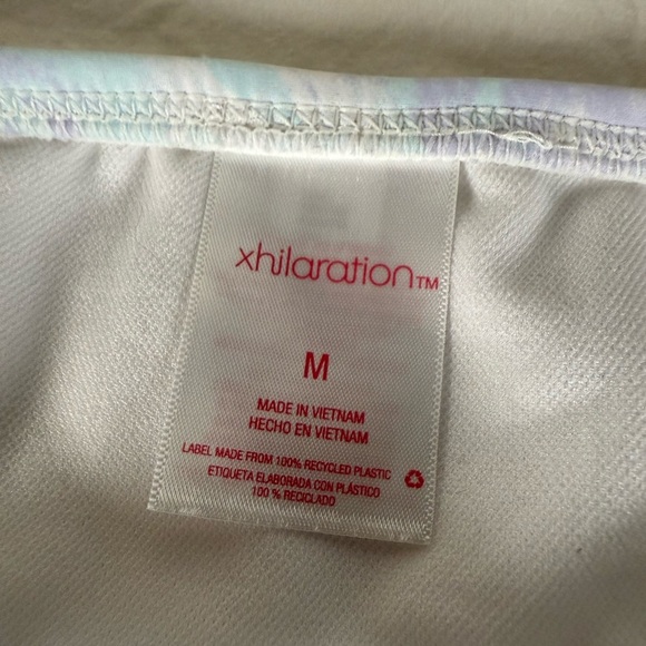 Xhilaration White Purple Blue Tie Dye Bikini Bottoms Medium - Picture 3 of 9